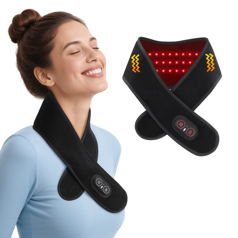 Fascia Red Light Therapy collo — luce rossa