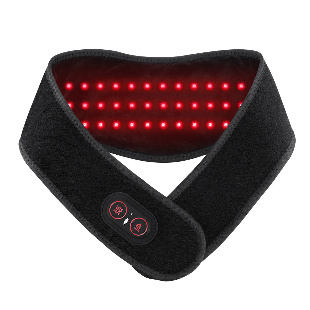 Fascia Red Light Therapy per collo e schiena — dettaglio LED luce rossa