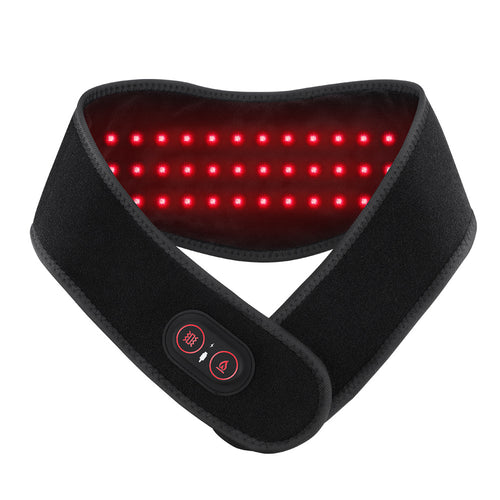 Fascia Red Light Therapy per collo e schiena — dettaglio LED luce rossa